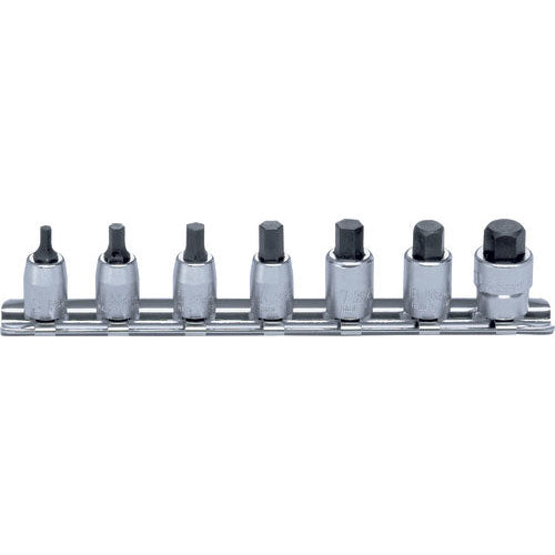 Ko-ken RS2010M/7-L25 1/4 Sq. Dr. Socket set  3-10mm Hex Length 25mm  7 pieces