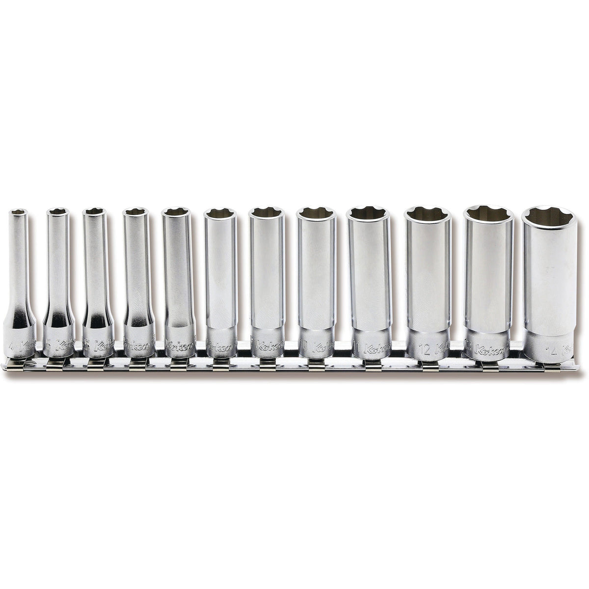 Ko-ken RS2310M/12 1/4 Sq. Dr. Socket set  4-14mm Surface   12 pieces