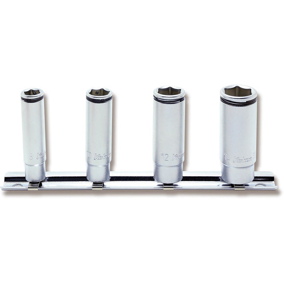 Ko-ken RS2350M/4 1/4 Sq. Dr. Socket set  8-14mm Nut Grip   4 pieces