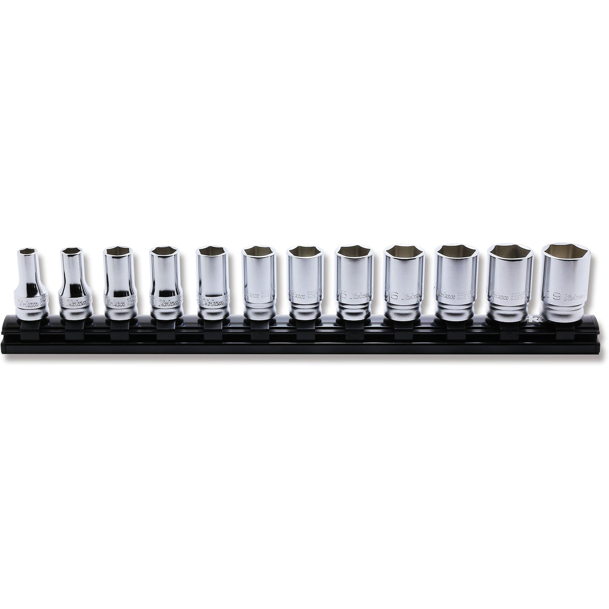 Ko-ken RS3300XZ/12 3/8 Sq. Dr. Socket set  7-19mm 6 point 300mm Z-series 12 pieces
