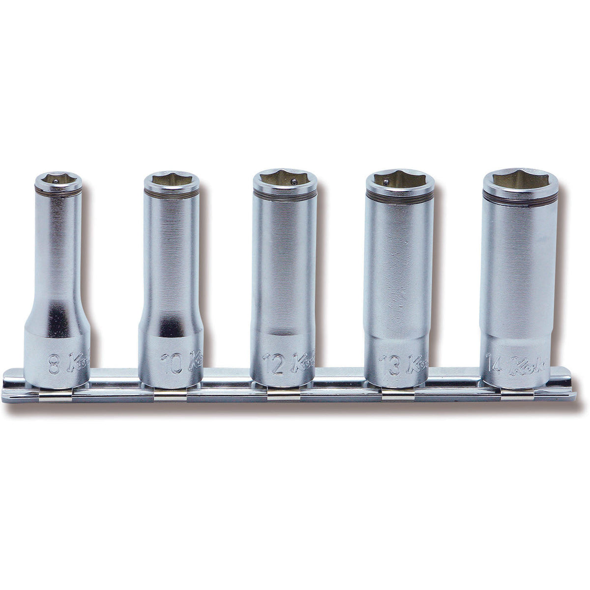 Ko-ken RS3350M/5 3/8 Sq. Dr. Socket set  8mm-14mm Nut Grip 150mm  5 pieces