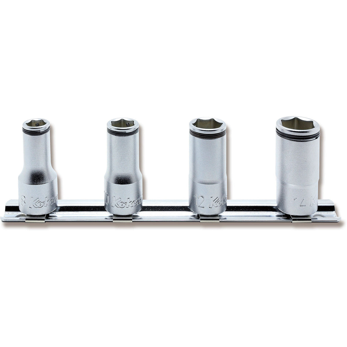 Ko-ken RS3350X/4 3/8 Sq. Dr. Socket set  8mm-14mm Nut Grip 150mm  4 pieces