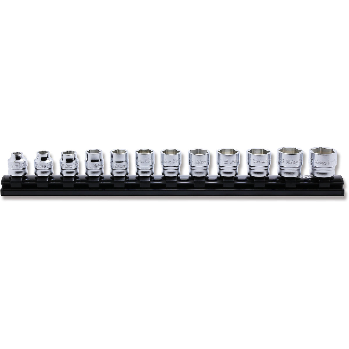 Ko-ken RS3400MZ/12 3/8 Sq. Dr. Socket set  7-19mm 6 point 300mm Z-series 12 pieces