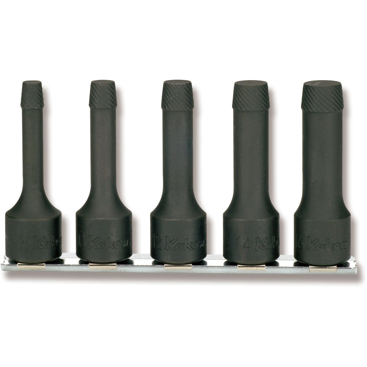 Ko-ken RS4129/5-L75 1/2 Sq. Dr. Bolt Twister set  8mm-16mm  150mm  5 pieces