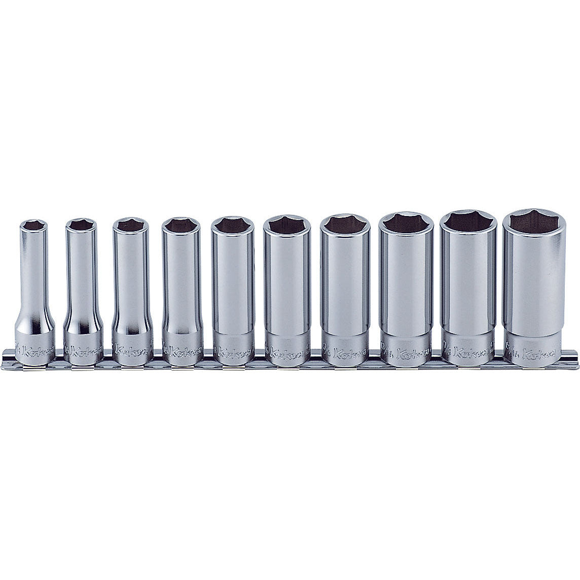 Ko-ken RS4300M/10 1/2 Sq. Dr. Socket set  10-22mm 6 point 300mm  10 pieces