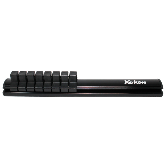 Ko-ken RSAL200-3/8X8 Magnetic Aluminum Rail  3/8 Plastic Clip x 8 pieces  200mm