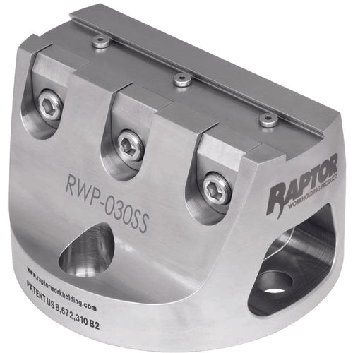 Raptor Workholding RW10RWP030SS 3/4 SS Dovetail Fixture W 3 Clamps