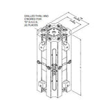 TE-CO RWS40S8 4" RELOK SHORT QUAD VISE