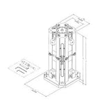 TE-CO RWS6058 ReLock 8-Station Vise 6" with 500mm BASEPLATE