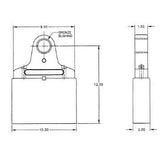 TE-CO RSB4000 4" RE-LOK-8 SUPPORT BRACKET