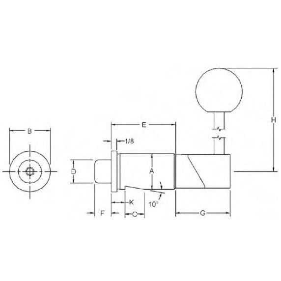 Te-Co 54941 Rotary Cam Operated Straight Index Plungers .77 Unfinished Ground