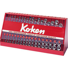 Ko-ken S3240A-00 3/8 Sq. Dr. Socket set   6 point   126 pieces