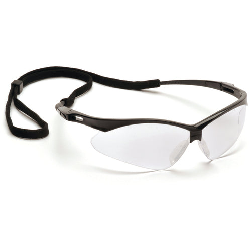 Pyramex KB54SB6310SP Safety Glasses - Black Frame, Clear Lens