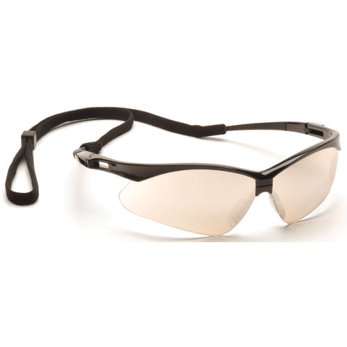 Pyramex KB54SB6380SP Safety Glasses - Black Frame, Indoor/Outdoor Lens