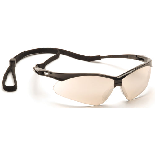 Pyramex KB54SB6380SP Safety Glasses - Black Frame, Indoor/Outdoor Lens