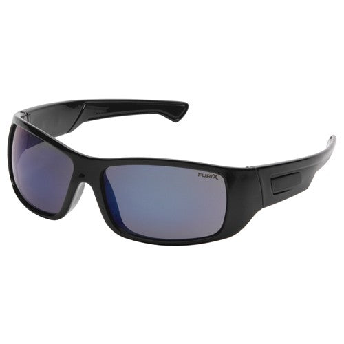Pyramex KB54SB8575DT FURIX BLACK FRAME BLUE MIRROR AF LEN