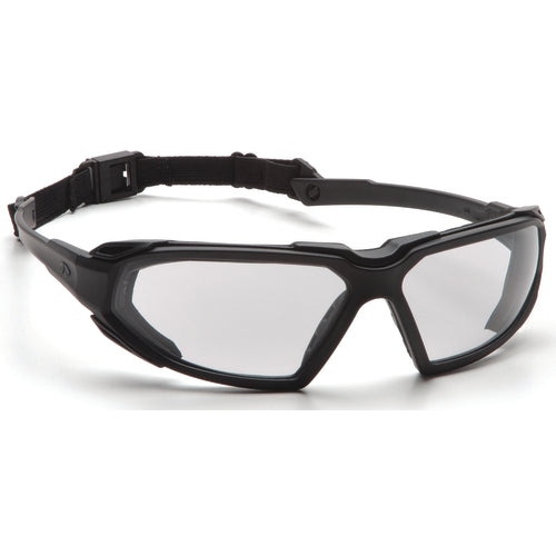 Pyramex KB54SBB5010DT Safety Glasses - Black Frame, Clear Fog Free Lens