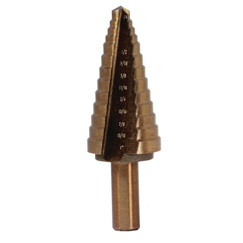 Stone Tools ST20ST382 1/4-9/16-1 Cobalt Step Drill