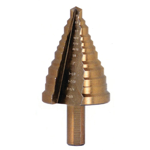 Stone Tools ST20ST383 1/2-1-1/8-1-3/8 Cobalt Step Drill