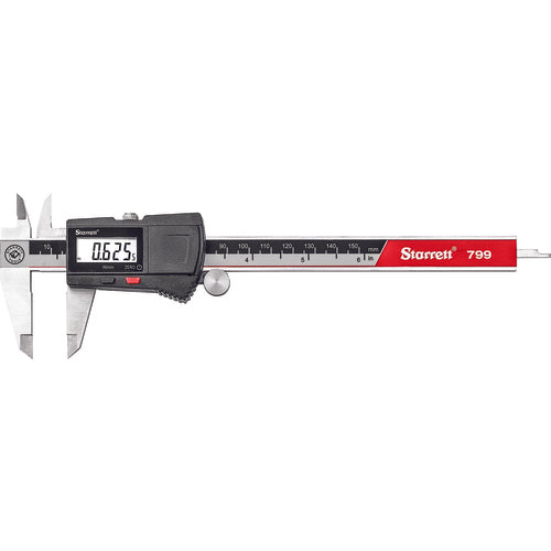 Starrett MV7000144 EC799B-6/150 W/SLC Electronic Slide Caliper, Stainless Steel, SPC Output, 0-6"/0-150mm Range with Standard Letter of Certification