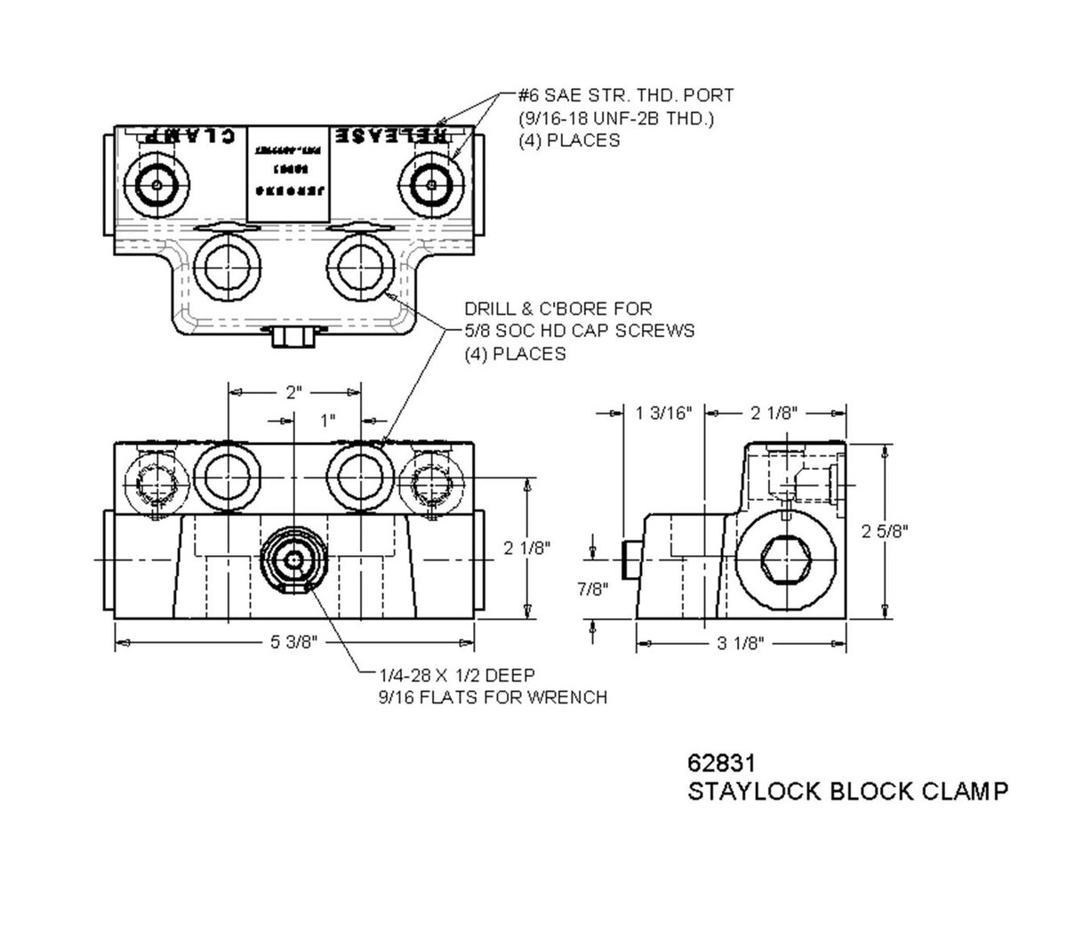 JERGENS STAYLOCK CLAMP, BLOCK STYLE - 62831