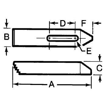 TE-CO 30507M METRIC SERRATED END CLAMP