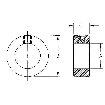 TE-CO 50903 SHAFT COLLAR 3/8