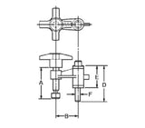 JERGENS CLAMP ASSY, REVOLVING, 5/16-18, SHORT BUSHING, 1-1/2IN SWING - 35117