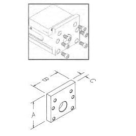 Te-Co Rcp4002 Single Station Conversion Plate For Relock 2-Station Vise 4