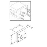 Te-Co Rcp6002 Single Station Conversion Plate For Relock 2-Station Vise 6"