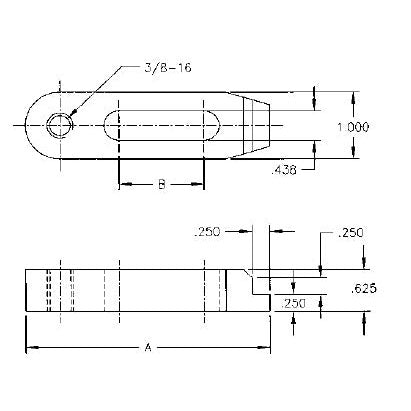 Te-Co 30821 Single Toe Strap Clamp 1/2