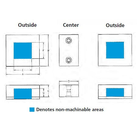 Te-Co Ssj8375 Snaplock Machinable Fixture Jaw 3 Pc 8