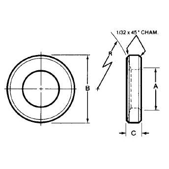 Te-Co 47744 Spherical Washers - Stainless Steel Female 5/8