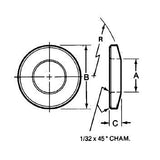 Te-Co 42726 Spherical Washers - Steel Male 7/8