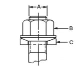 JERGENS SPHERICAL FLANGED ASSEMBLIES, 1-1/4-7, ALLOY STEEL - 39311