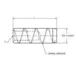 JERGENS PULL DOWEL, 1/2 X 3-1/2, SPIRAL GROOVE, STAINLESS - 31837-SS