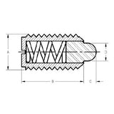 TE-CO 69508X METRIC SPRING PLUNGER