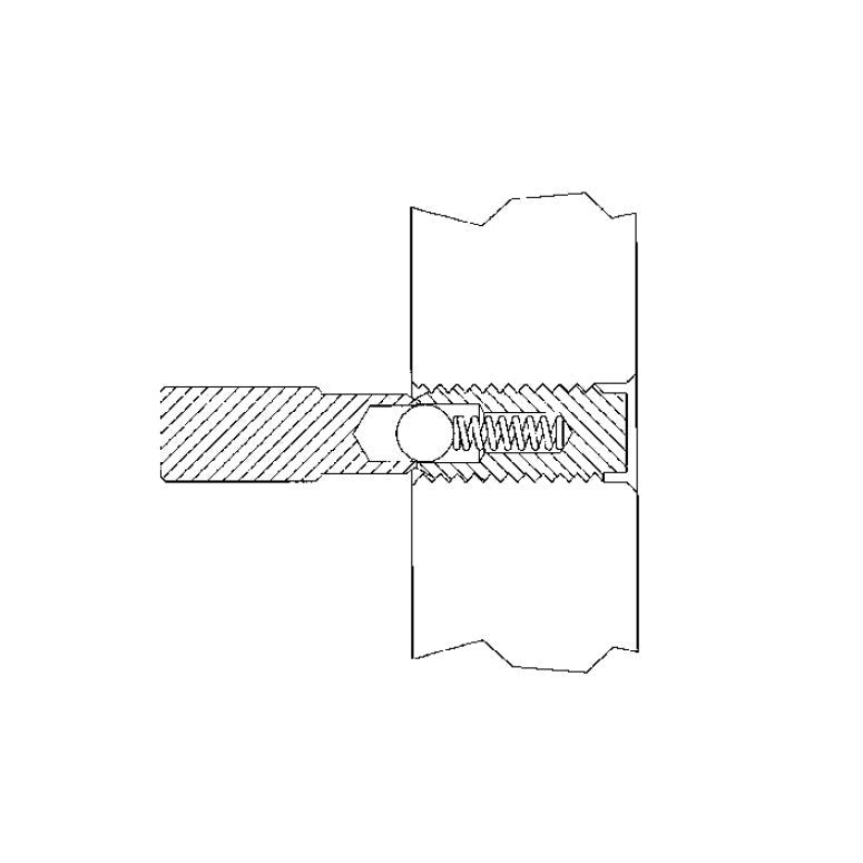 TE-CO Spring and Ball Plunger Wrench M6 53004