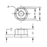 Te-Co 47607 Stainless Steel Flange Nuts 3/4-10