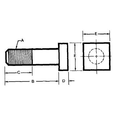 Te-Co 46480 Stainless Steel T-Bolts 1/2 X 1.50
