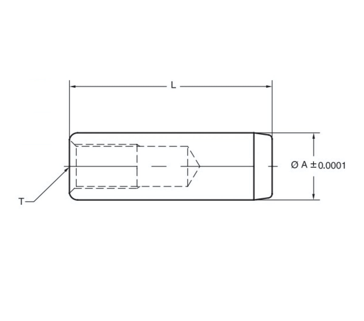 JERGENS PULL DOWEL, 7/16 X 2, STANDARD ROUND, STAINLESS - 31626-SS