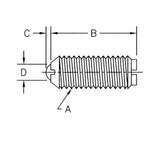 JERGENS BALL PLUNGER, M12 STANDARD +, LOCKING - 10985