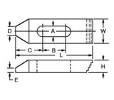 JERGENS STRAP, 25/32 COARSE STEP X 6 - 46821