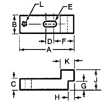 TE-CO 30804 STEP CLAMP 3/4 X 4-1/4