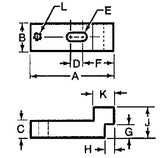 TE-CO 30801 STEP CLAMP 3/8 X 3-1/4
