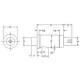 TE-CO 54910 TAPER INDEX PLUNGER .75 FINISHED GROUND