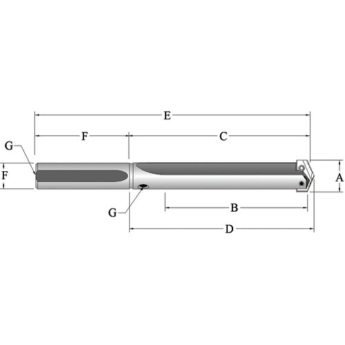 Allied Machine and Eng. BA5527020S125L #2 TA EXT XL HLDR 1-1/4