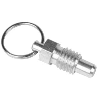 Te-Co 54459 Stainless Steel Stubby Pull Ring Non-Locking Spring Plunger 5/8-11