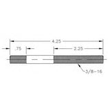 TE-CO 40520 STUD 3/8 X 4.250