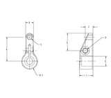 JERGENS STD ARM, 1.50IN FLANGE MT, SWING CYLINDER ARM - 60930
